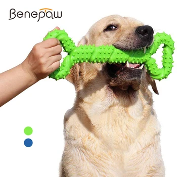 TPR Chew and Plush Dog Toy 1