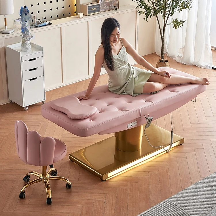 Custom 3 motors electric massage table Beauty Salon Spa Lash Beauty Facial Bed 2