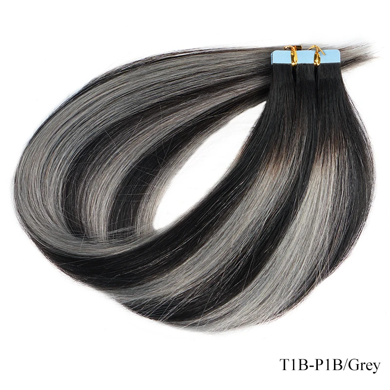 thumbnail image 1 of Extensiones de cabello con cinta adhesiva Veravicky Hair, cabello humano natural, interfaz pequeña de 4 x 0,8 cm, trama de piel Remy, 20 unidades, 16 a 24 pulgadas, para cabello fino, 1 of 5