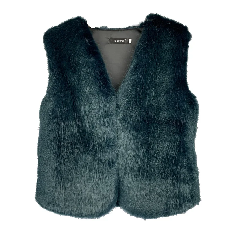 Fine Little Fox Fur Mink Fur Imitation Fur Fur Coat Women's Short Vest Autumn and Winter