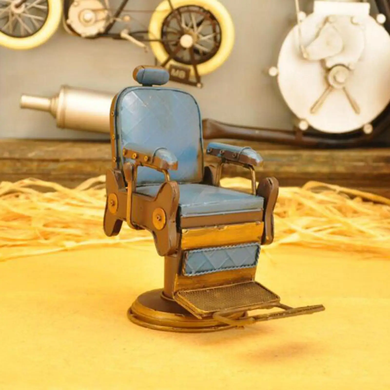 Creative Iron Barbershop Model home and desk Ornaments Housewarming Gift