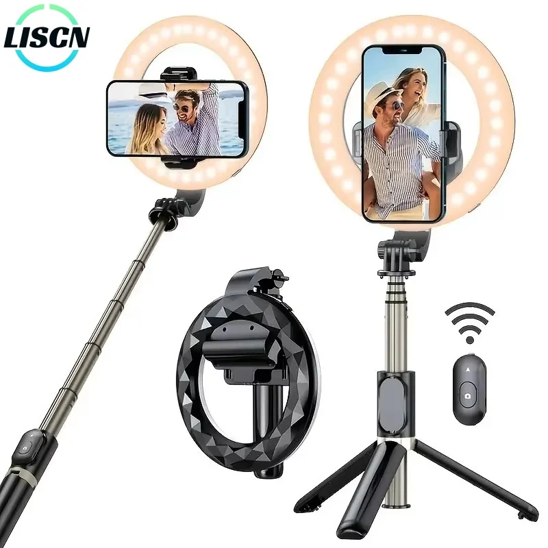 Led Ring Selfie Stick And Ring Light LISCN Selfie Ring Light With