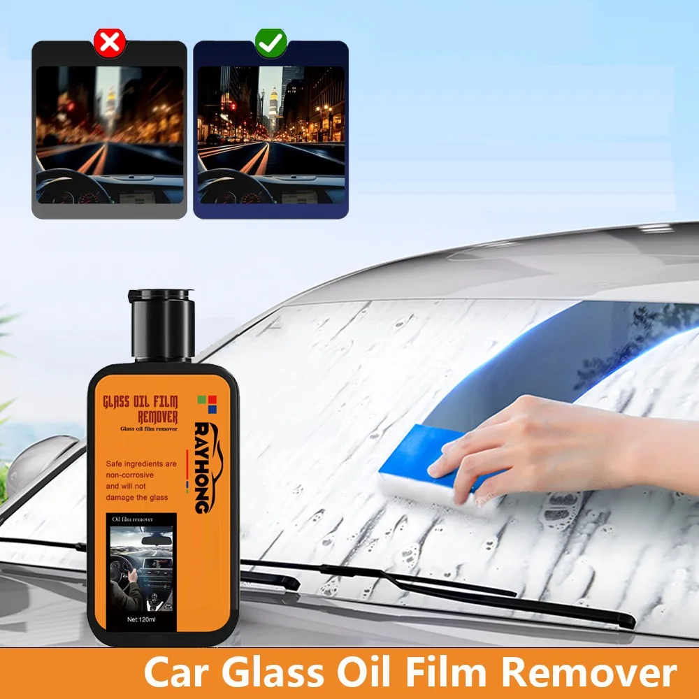 1pc 150g Auto Glass Oil Film Remover Front Windshield Cleaner Anti-Rain And  Anti-Fog Cleaning Oil Film