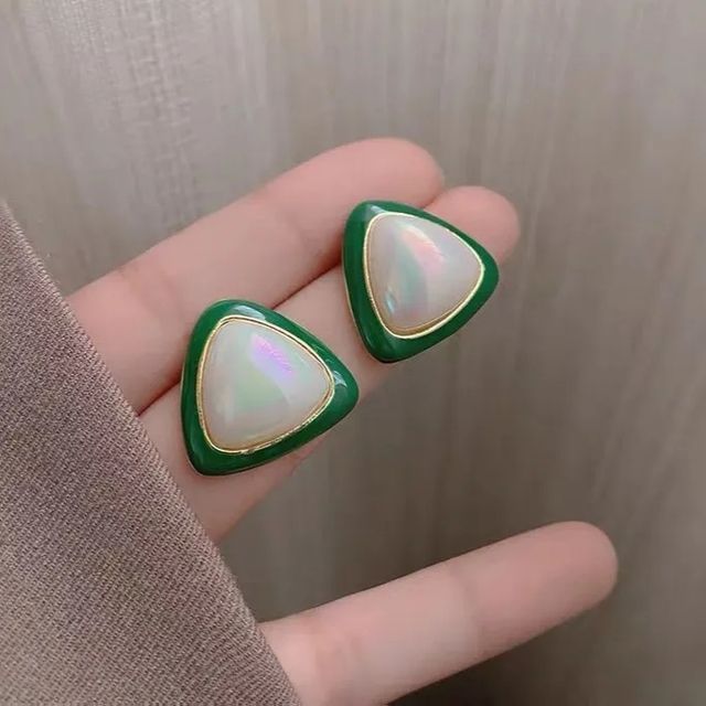 Style Simulated Pearl Earrings For Women Personality Geometric Female Elegant Earring Jewelry Valentine's Day Girl Gift