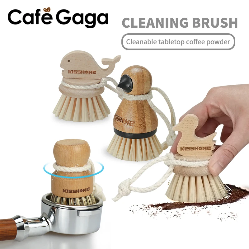 Coffee Cleaning Brush Grinder Dusting Protafilter Basket Brush Wood Handle Powder Cleaning Brush Tool Barista Accessories