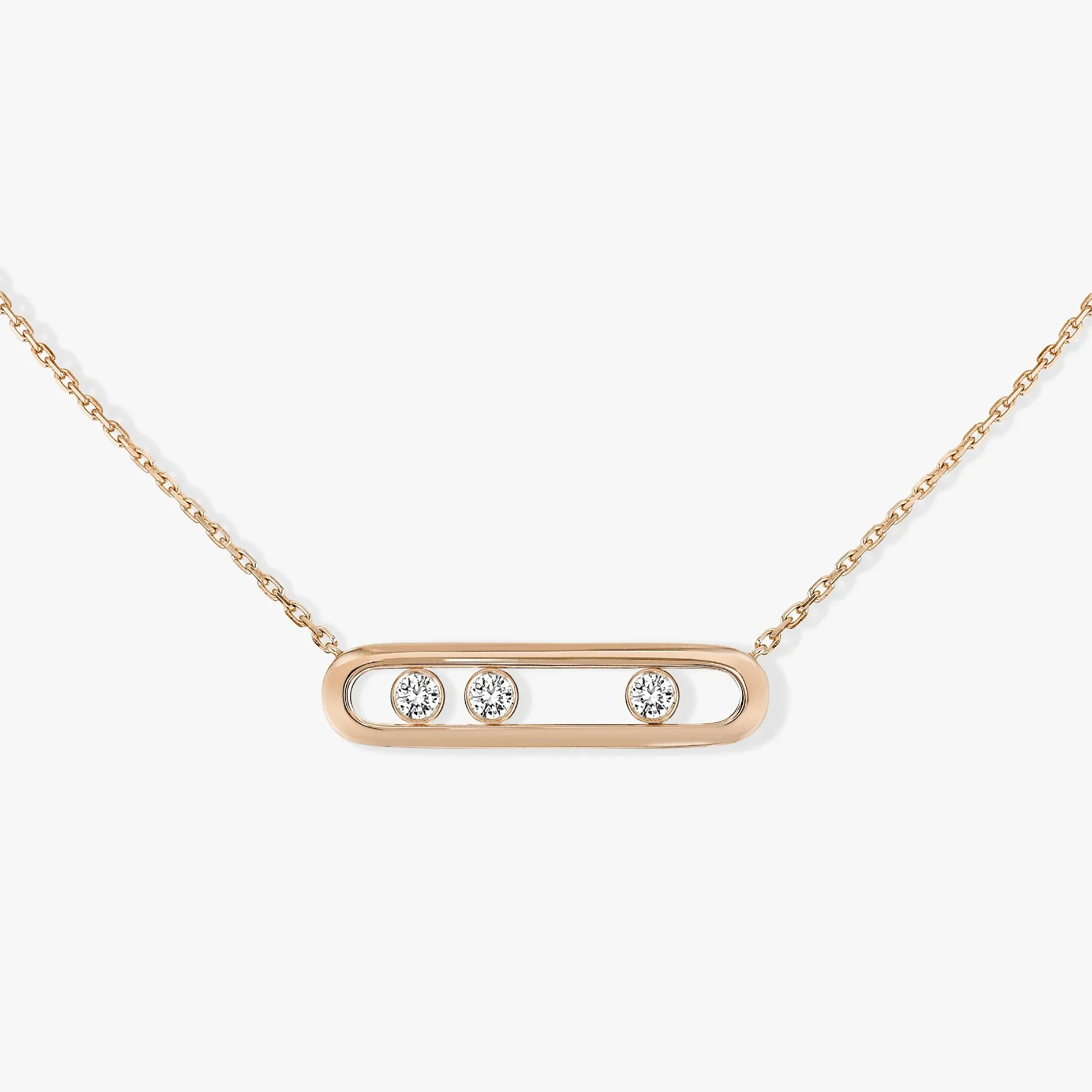 Silver Pendant 925 sterling silver Brillant 3 Move Diamond Pendentif Collier Messica Femmes Bijoux De Luxe Marque Vintage Style Party