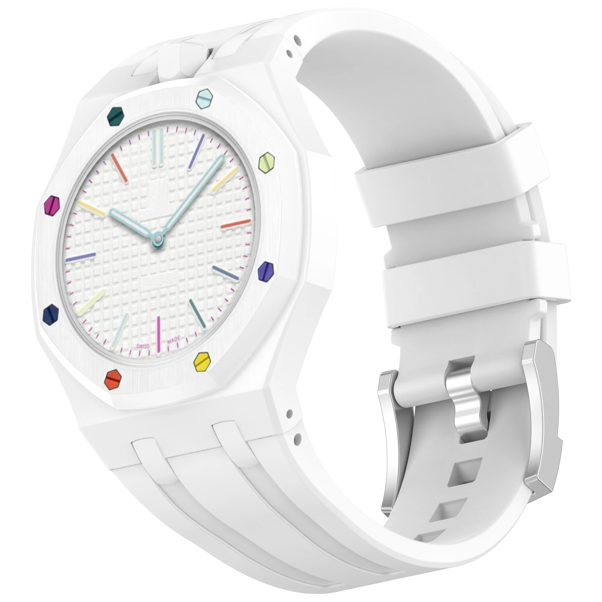 Silicone Strap with Integrated Watch Band and PC Case Accessories