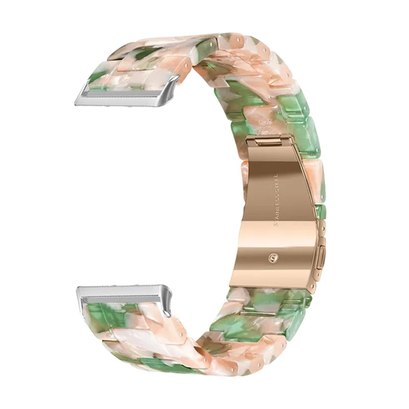 Elegant Resin Strap Bracelet for Men & Women - Quick Release Design for Fitness Trackers