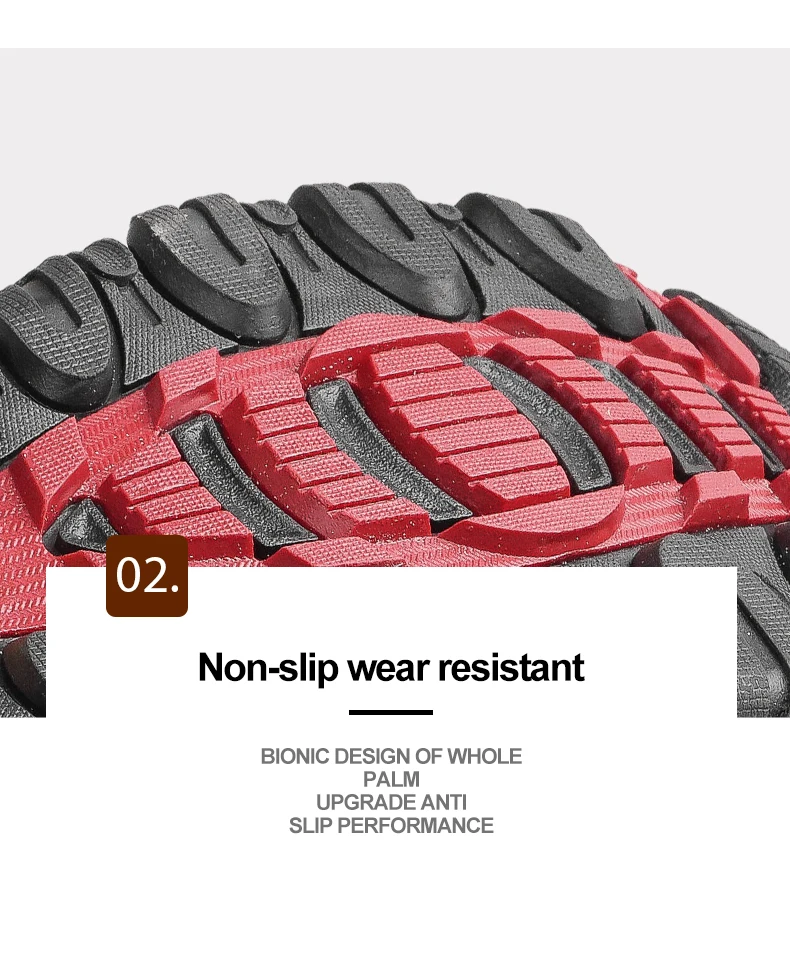 Hikeup männer schuhe atmungsaktiv spritz feste outdoor wanders chuhe bergsteigen sport herren jagd trekking sneaker – Detail 13