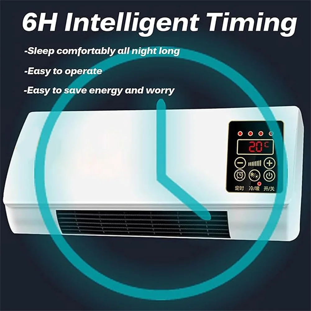 2025 NEW Wall Mount Air Conditioner 2 in 1 Heating Cooling Air Cooler Split Max Airconditioners Remote Control for Home Bedroom