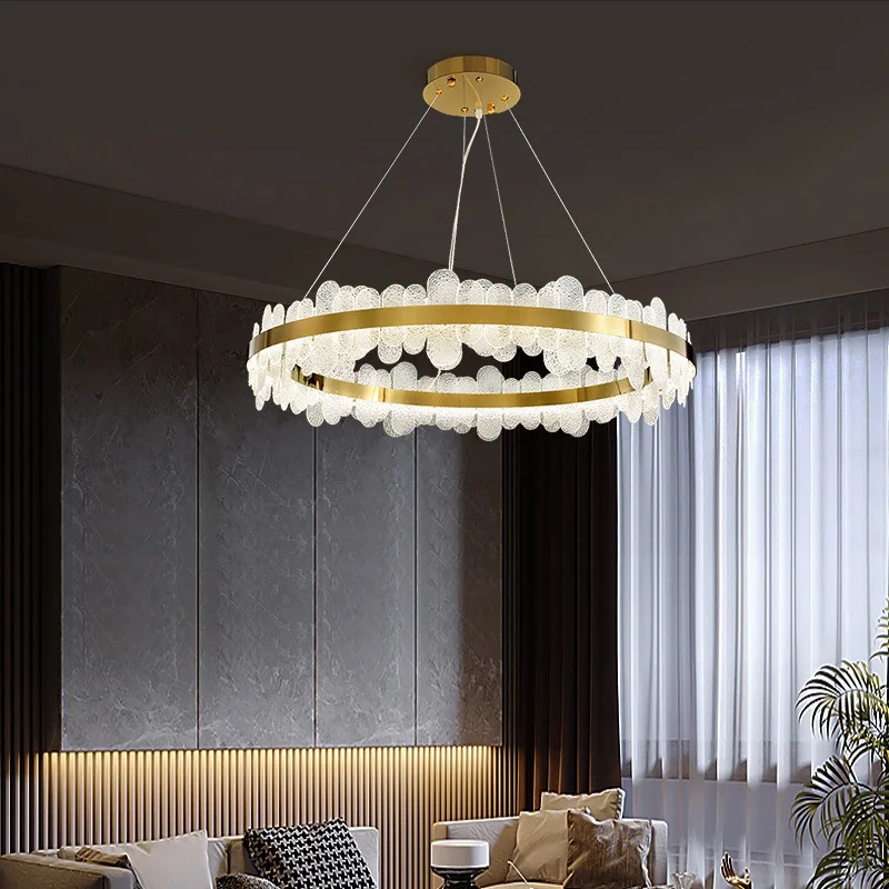

Nordic LED Chandeliers Pendant Hanging Lighting for Living Dining Room Restaurant Hotel Hall Home Decor Gold Lustre Luminaires