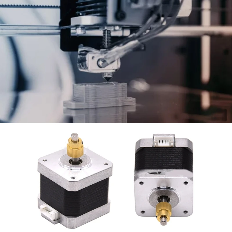 

3D Printer Stepper Motor 42-34 1.8 Degrees 0.4NM 42-34 Stepper Motor for Ender-3/Ender-3 Pro/Ender-5/CR10 3D Printer