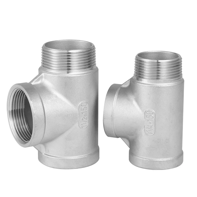 

Male+male+Female Threaded 3 Way Tee T Pipe Fitting 1/4" 3/8" 1/2" 3/4" 1" 1-1/4" 1-1/2" BSP Threaded SS304/316 Stainless Steel