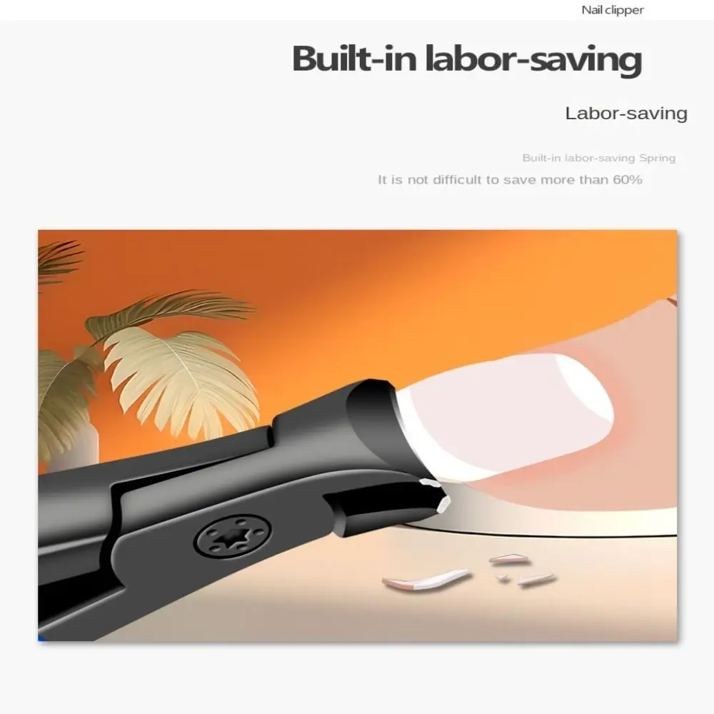 Nail Clipper Wide Jaw Opening Anti-Splash