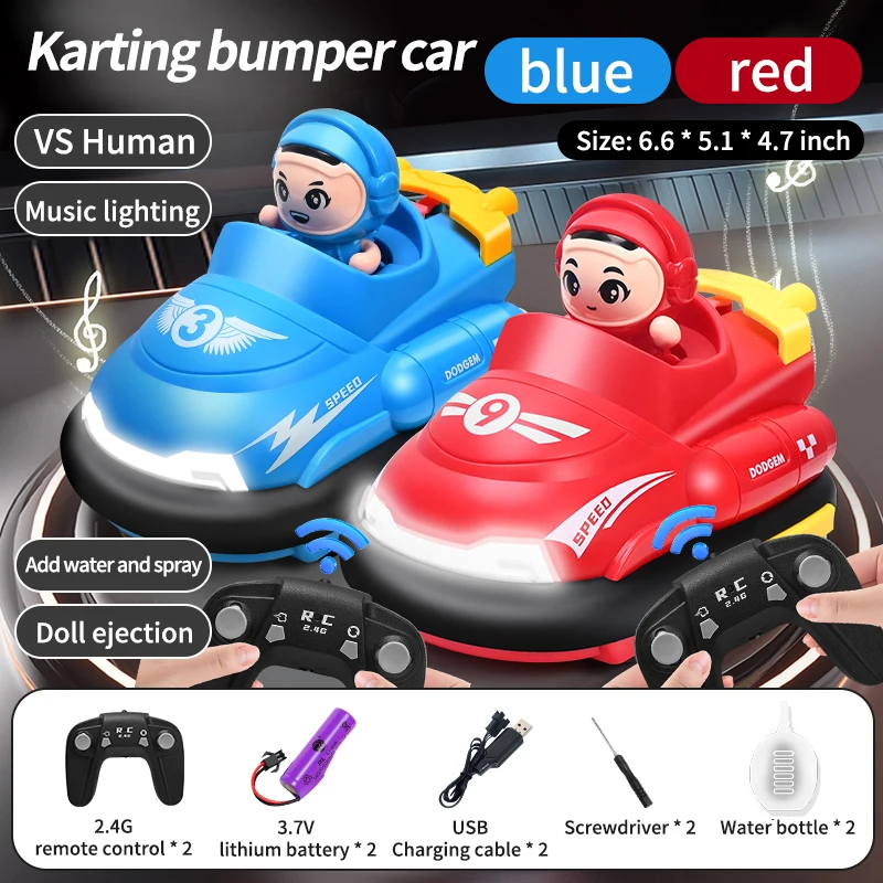 Two-pack parent-child remote control bumper car toy boys and girls