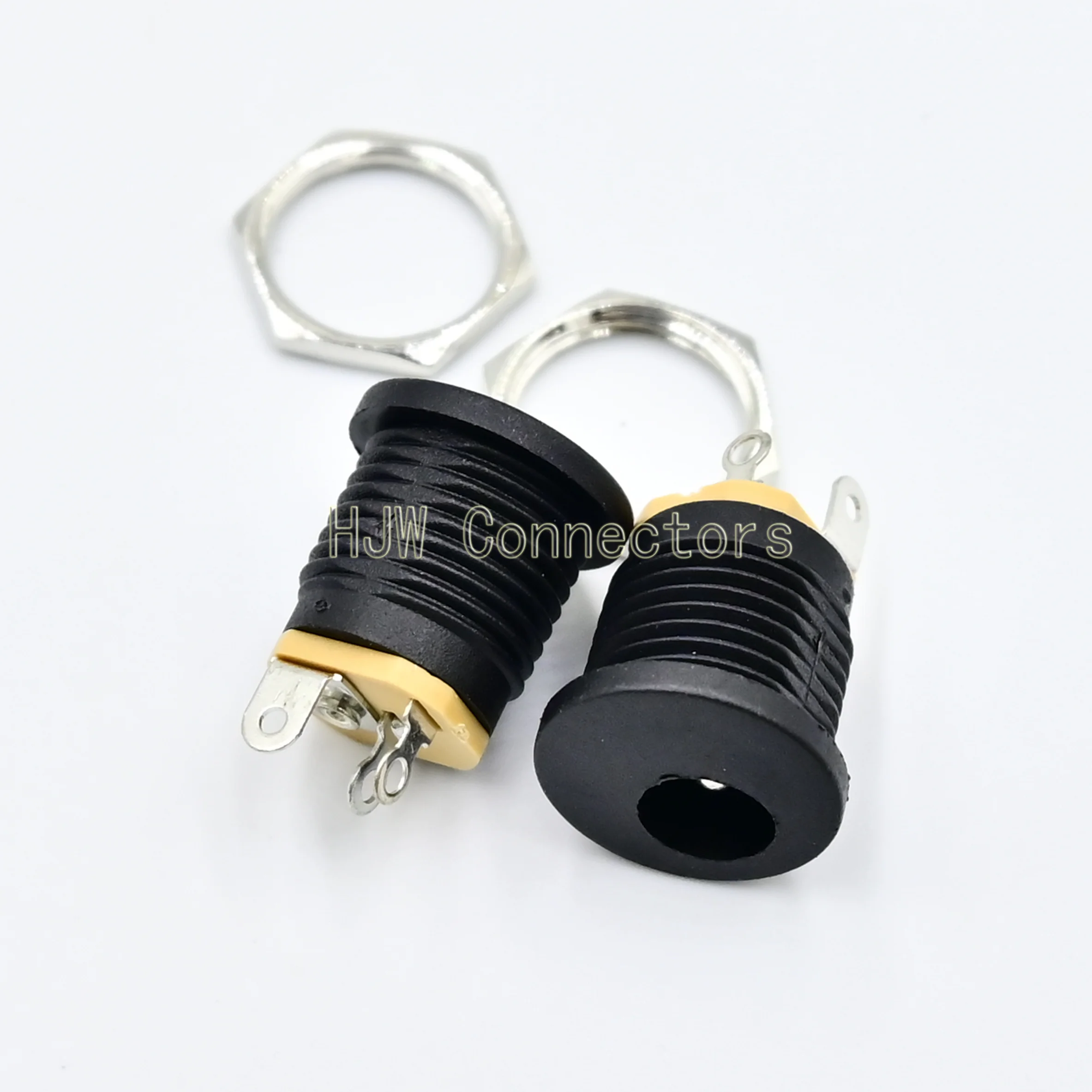 

10Pcs DC-022 5.5mm x 2.1mm DC Power Female Socket Connector 5.5*2.1mm DC Jack Panel Mounting Interface Supply Jack Plug Adapter