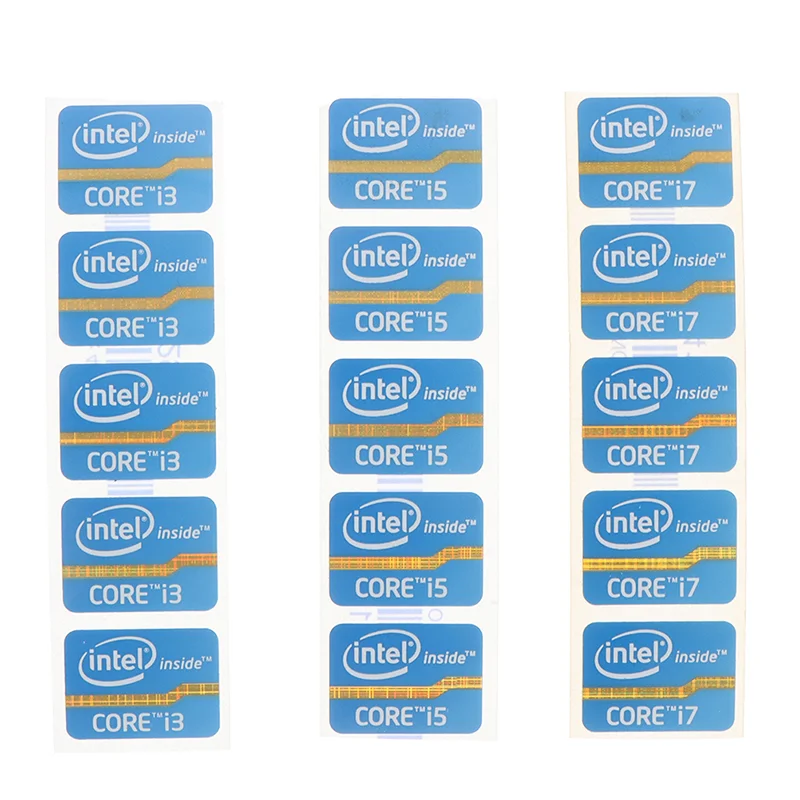 100% 브랜드 및 고품질 1Pc Ultrabook 성능 라벨 스티커 노트북 로고 Intel Core 4세대 코어 I3 I5 I7