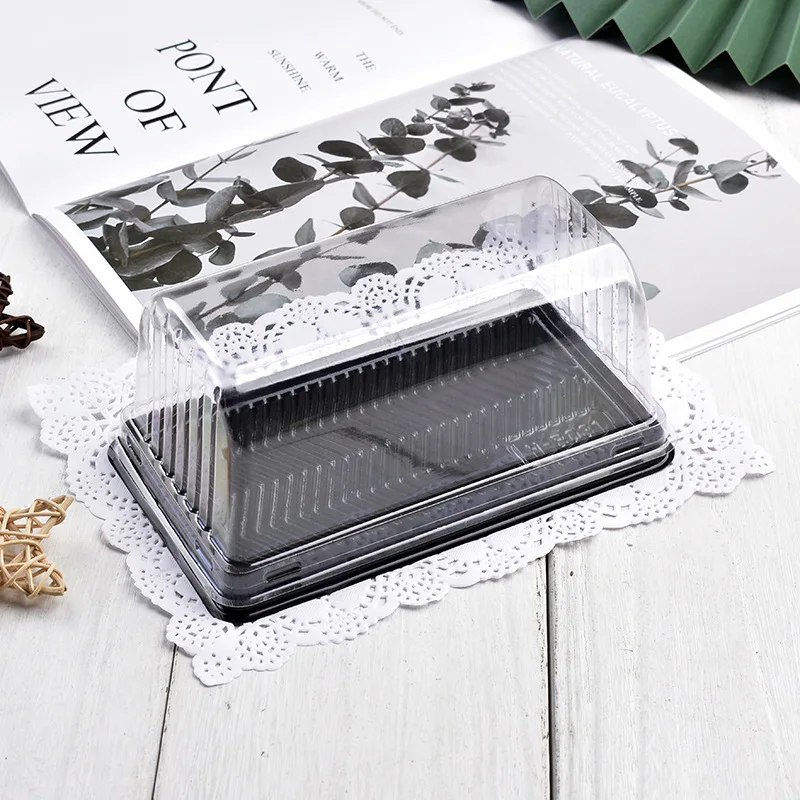 50Pcs Roll Cake Box Set with Clear Lid, Plastic Hot Dog, Sandwich, Swiss Roll, Muffin a... - SKU CBS01736 - UGI Packaging