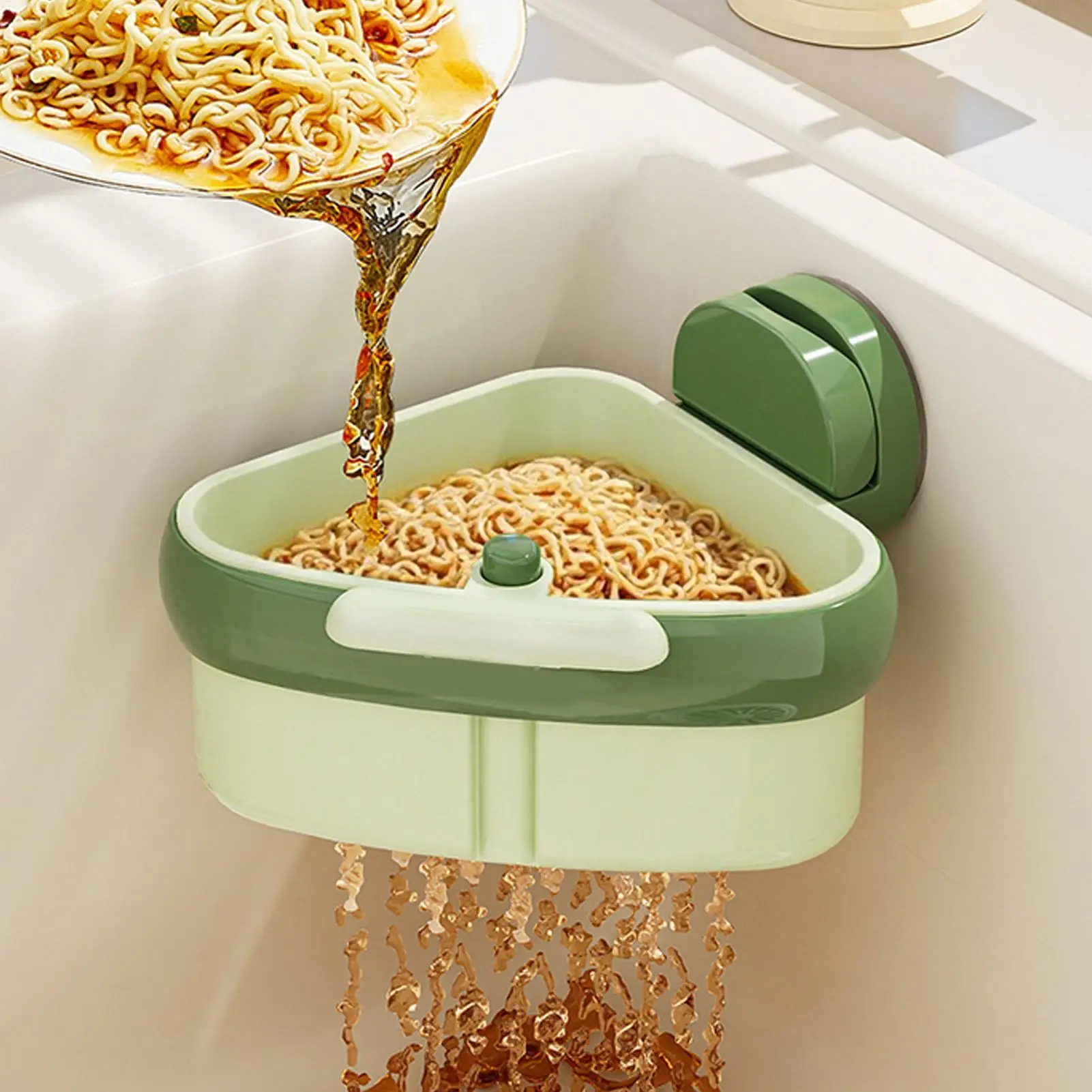 Kitchen Sink Strainer Drain Basket Sponge Cloth Drainage Sink Waste Storage Filter Basket No Drilling Required Home Tools