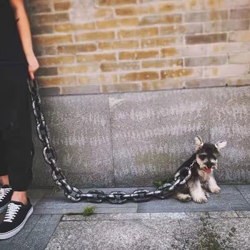 Simulated Iron Dog Chain Leash 2