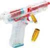 2023Transparent Glock Toy Gun Outdoor Soft Bullets Manual Pistol Toy Airsoft CS Game Ejection Handgun For Boys Birthday Gift 1