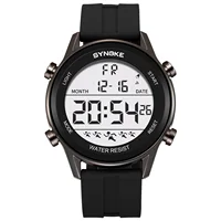Digital Men's Wrist Watch Waterproof EL Display Outdoor Sport Watch alarm Chrono luminous Electronic Watch 12/24 hour system 2