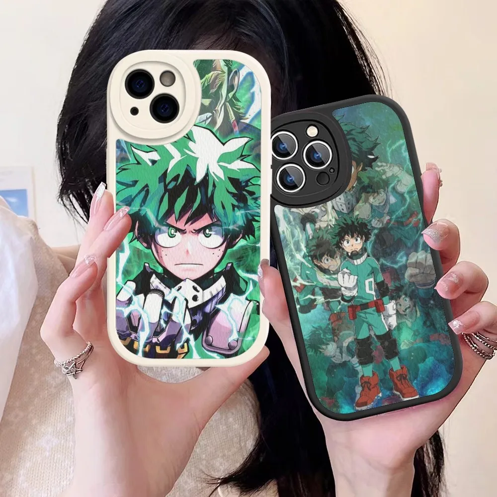 

Anime deku Phone Case Hard Leather For iPhone 14 13 12 Mini 11 14 Pro Max Xs X Xr 7 8 Plus Fundas