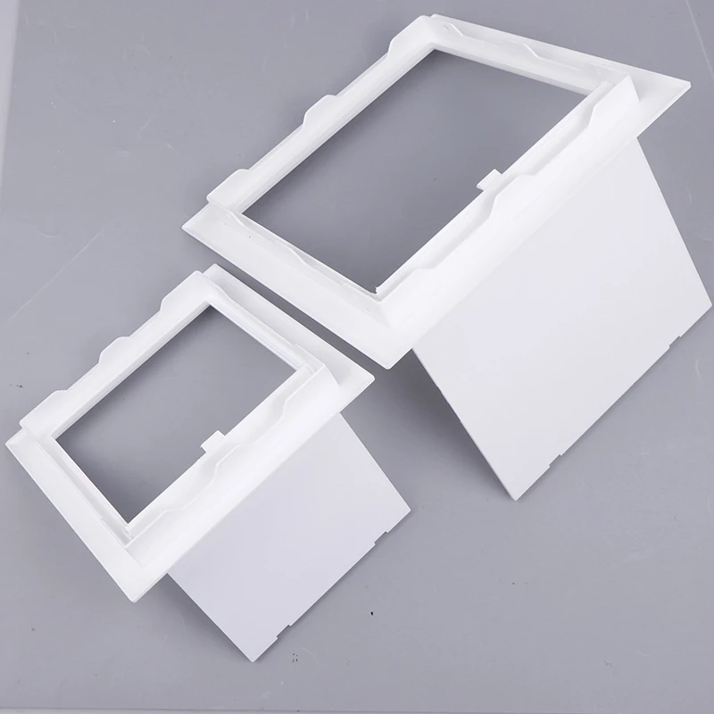 Access Panel Inspection Hole PVC Access Doors Wall Ceiling White Hatch Cover Universal Plastic Push-Type Inspection Port 1pc access panel