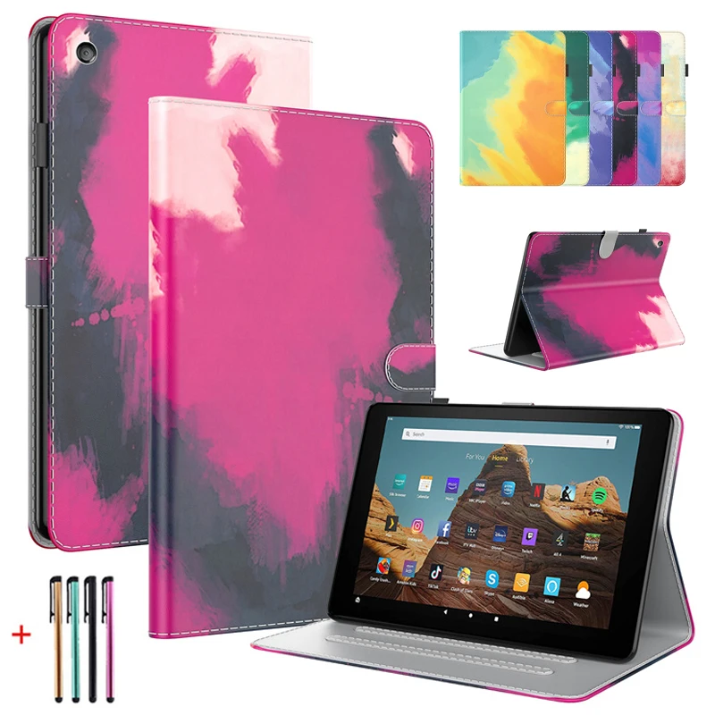 Per Kindle Fire Hd 10 2017 2019 Custodia Per Tablet Con Portapenne Custodia Per Tablet Per Fire Hd8 2020 Hd 10 2021 Hd10 Plus 2021 Cover Per Supporto