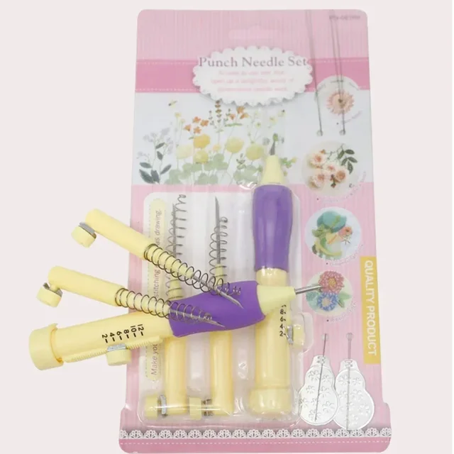 Functional Home Stamping Pen Embroidery Fine Flower Handmade Needle Needlework Traditional Weaving Convenience 3
