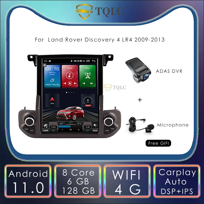 

6+128G Android Car Radio Stereo 9.7'' For Land Rover Discovery 4 LR4 Carplay Navigation MultimediaAudio Gps Autoradio 2009-2013