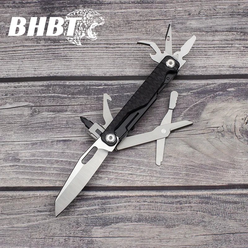 BHBT 18 in 1 접이식 Multitool 휴대용 다기능 조합 도구 접이식 가위 EDC 야외 장비