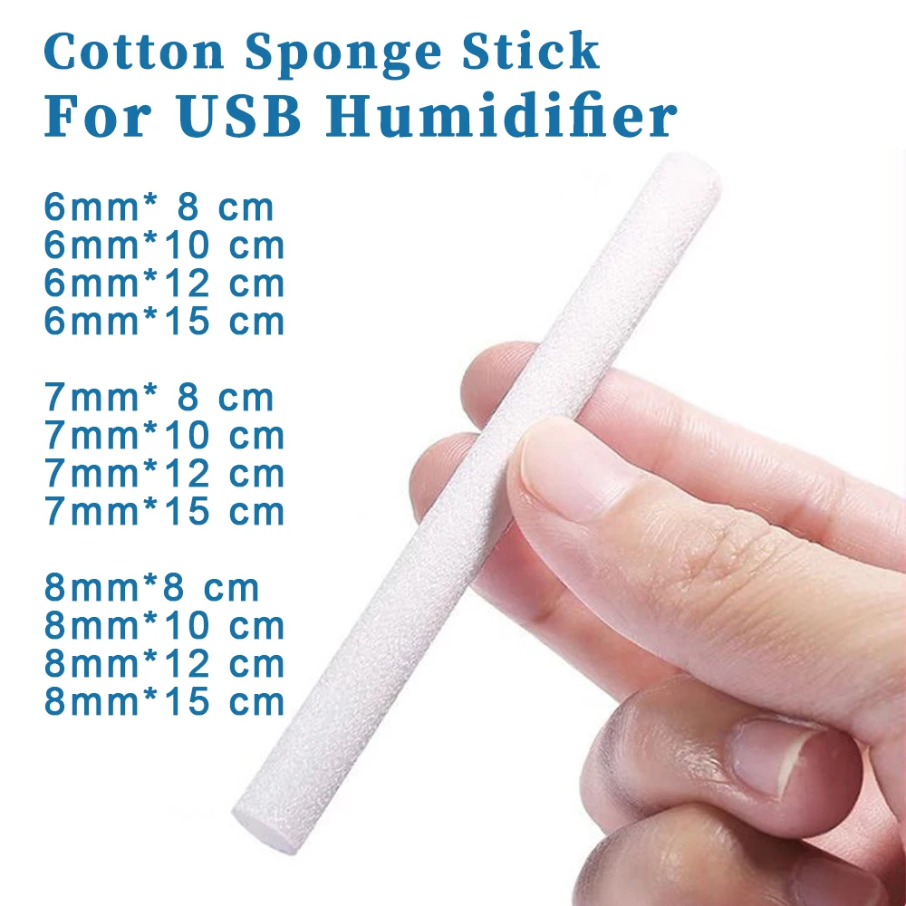 20 Lot Humidifier Filter 7mm/8mm Cotton Swab Core USB Air Ultrasonic