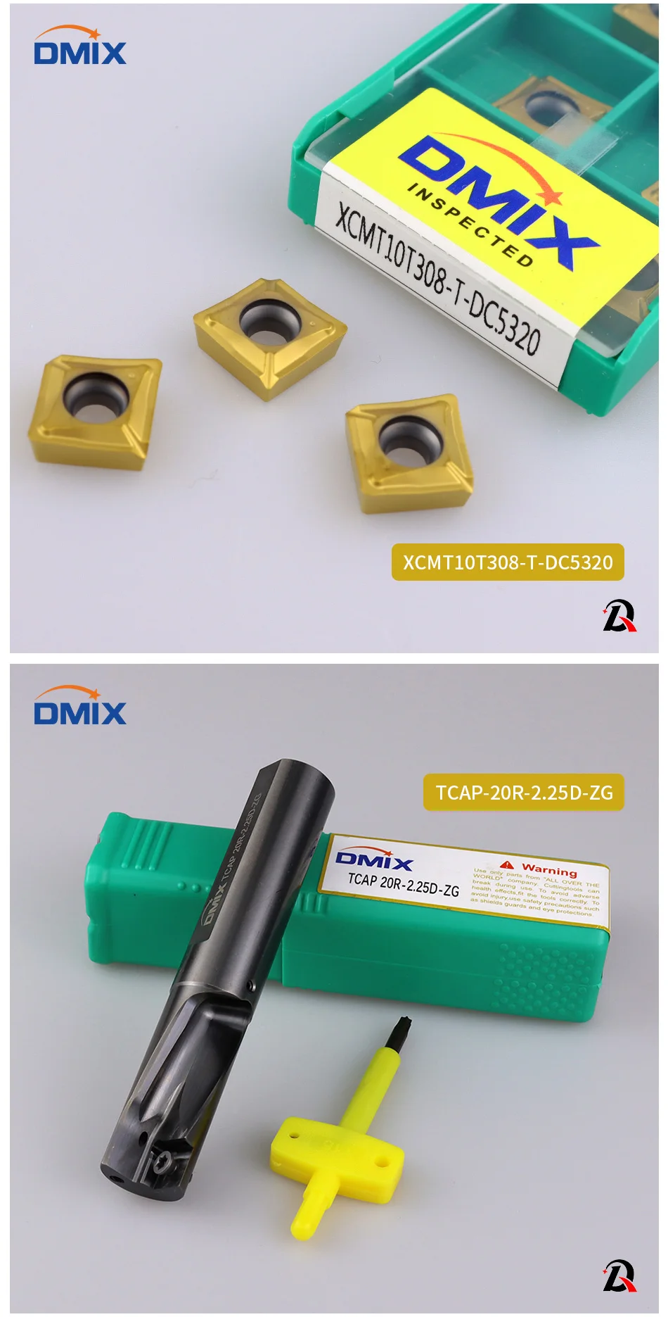 DMIX TCAP/SF Serie für XCMT/QCMT Bohreinsätze zum Bohren, Drehen, Ausbohren und anderen integrierten Multifunktionsbohrungen Mehrzweck – Detail 5