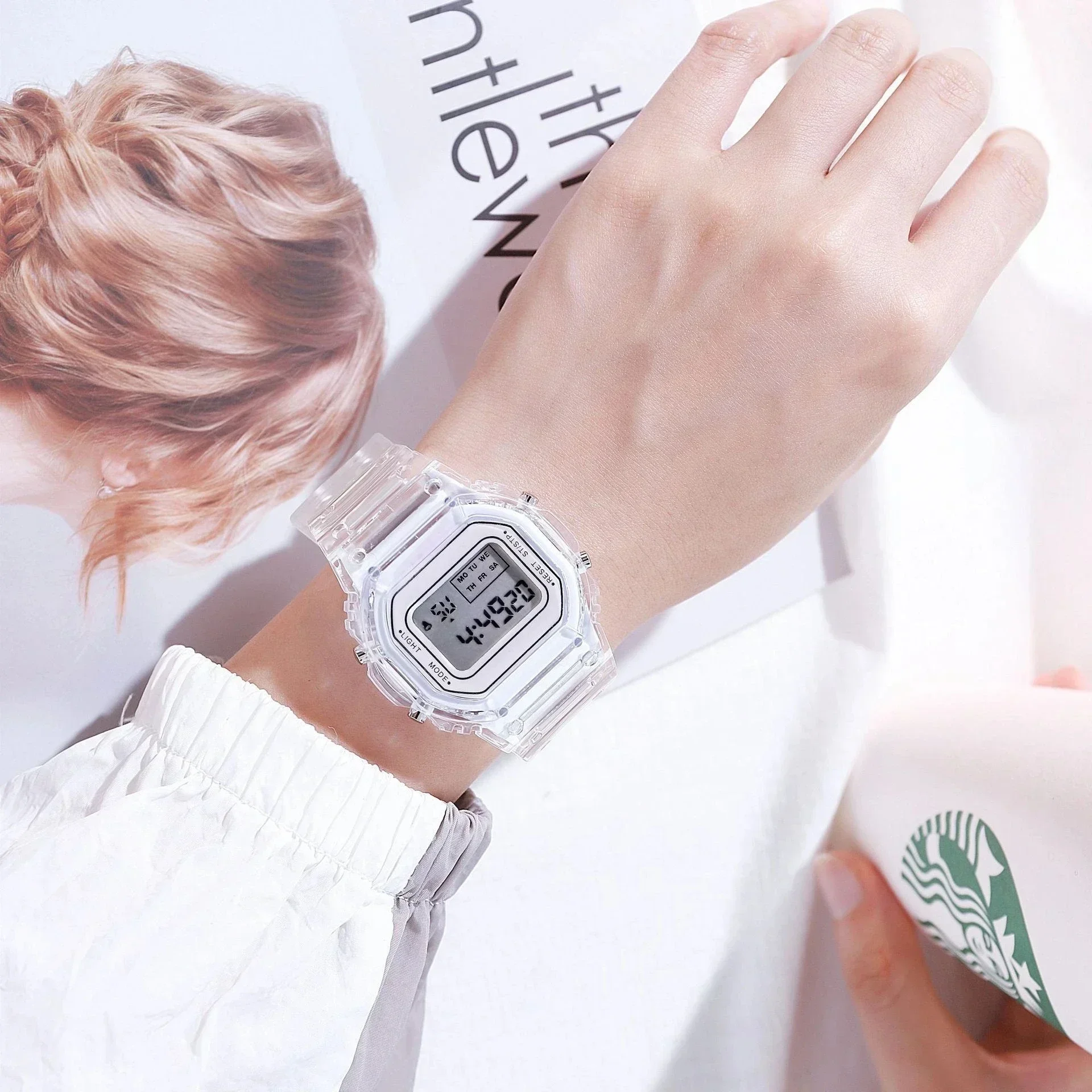 LED Electronic Watch Ladies Wristwatch Sports Waterproof For Student Gift
