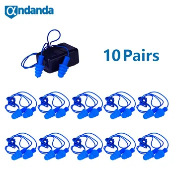 Andanda 소음 감소 귀 보호 플러그, 소음 방지, 코골이 귀마개, 보안 보호, 1 쌍, 2 쌍, 5/10 쌍