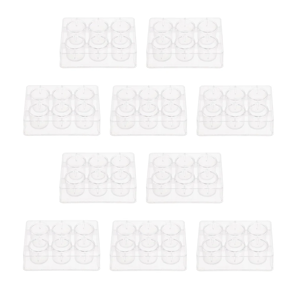 

10 Pcs Reaction Plate Chemical Experiment Equipment Cell Culture Plastic Plates
