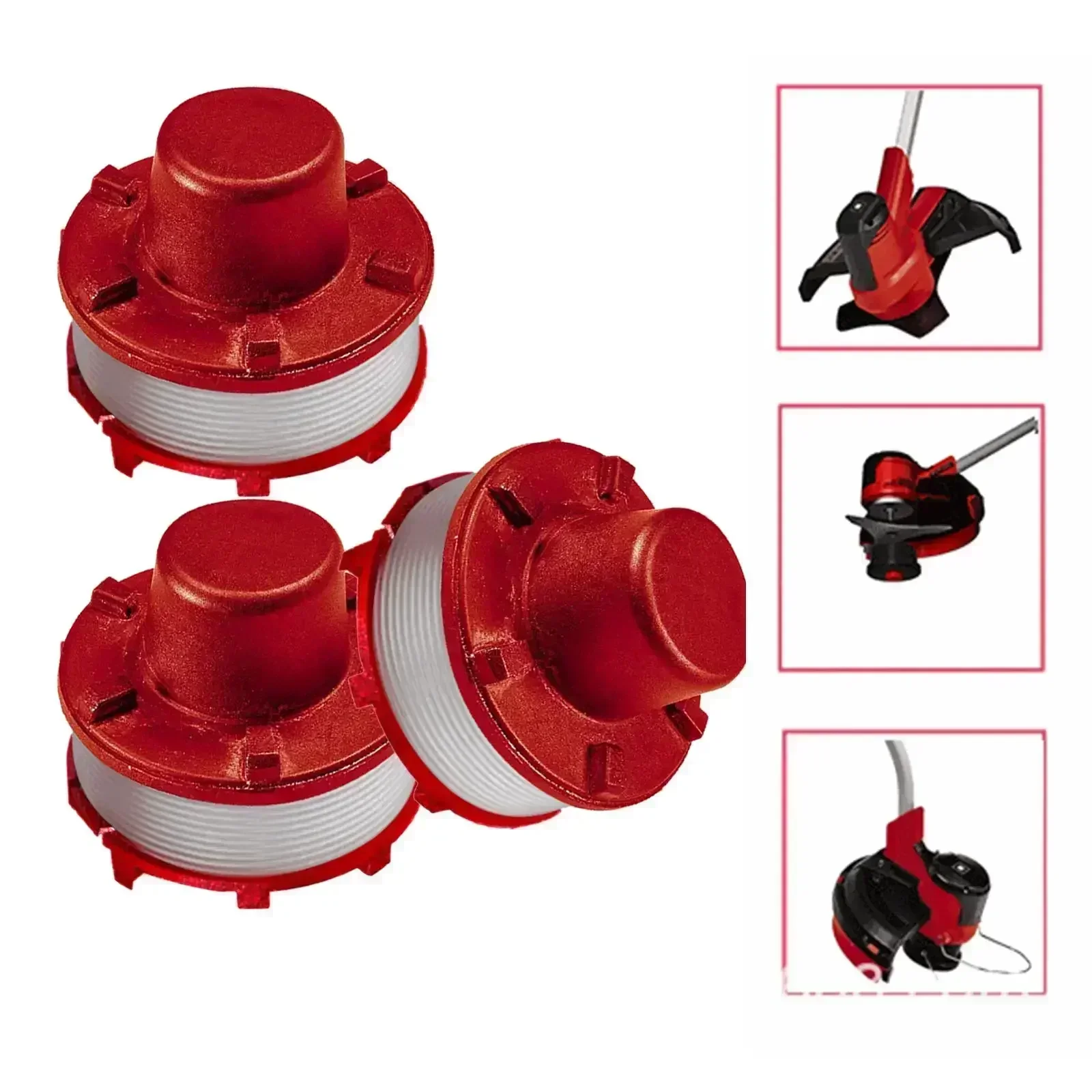 Grass Trimmer Rope Grass Trimmer Line Brushcutter Trimmer Rope Brush Cutter Parts Brushcutter Replacement Parts Brush Cutter Kit Grass Trimmer Accessories Lawn Mower Accessory String Trimmer Line 3pcs Replacement For Einhell GE-CT 36/30 Li E SOLO AGILLO 36/255 BL AGILLO 18/200