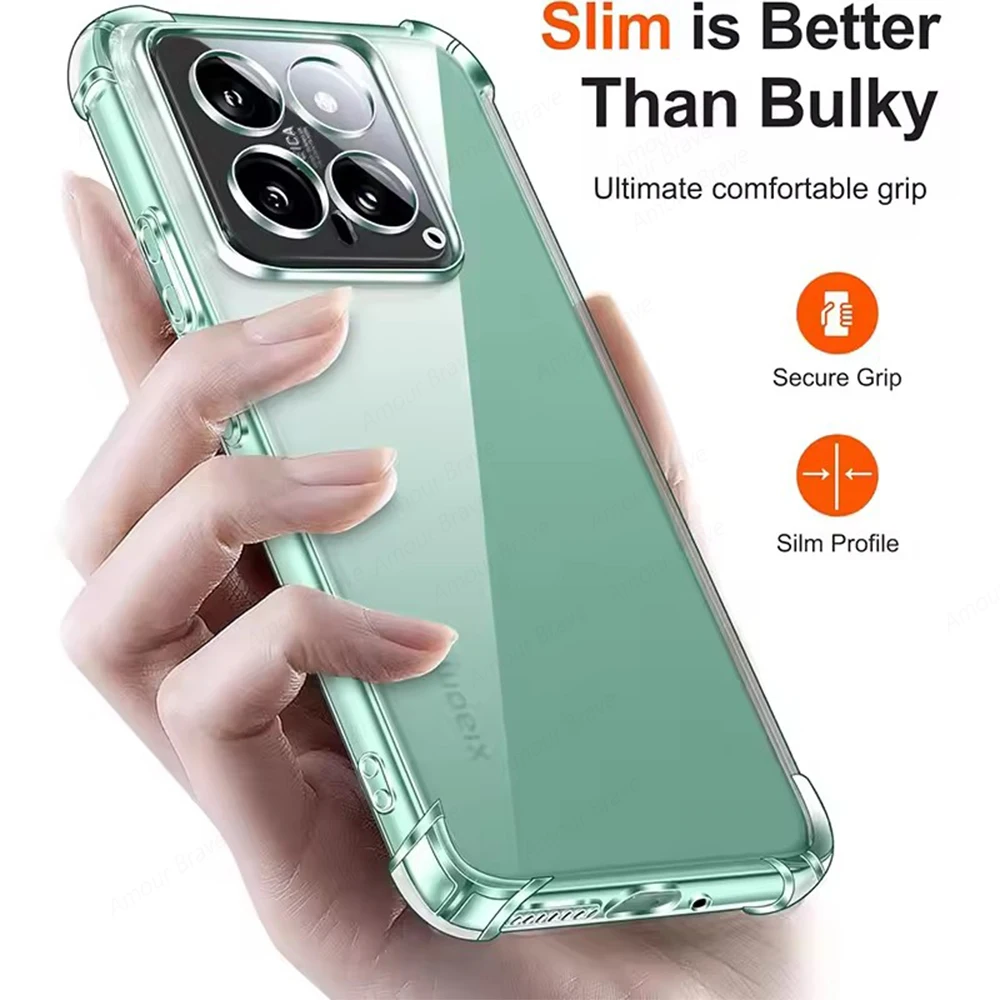Shockproof Clear Crystal TPU Phone Case