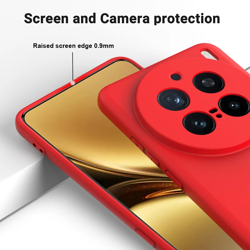 Soft Premium Liquid Silicone Case with Flocking Interior and Strap - Enhanced Protection and Style