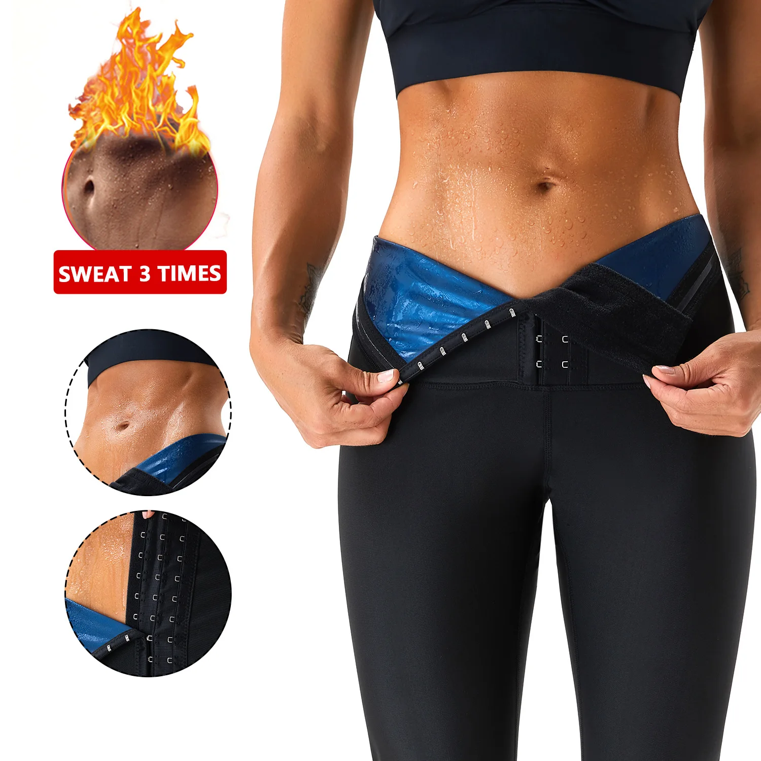 Upgrade workout shorts Women Body Shaper Yoga Pants Hot Sweat Effect  Slimming Fitness Shorts Shapewear Gym Leggings Breathable