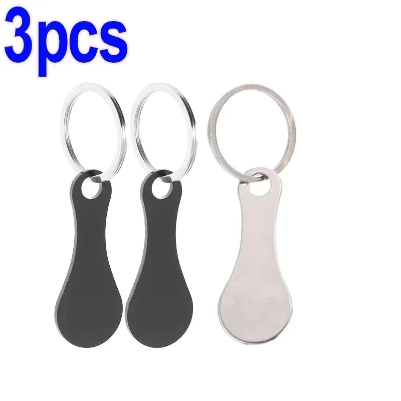 Multipurpose Metal Trolley Token Keychain for Shopping and Home Use