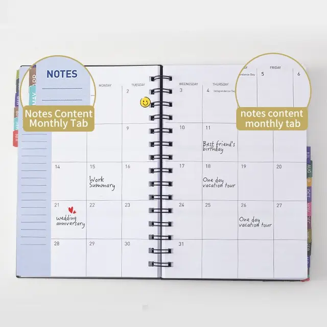 Agenda Card Holder A6 A7 2022 To 2025 Calendar Cover Two Sizes Address Book  Notebook And 3 Slots From Maggielvxury, $43.23