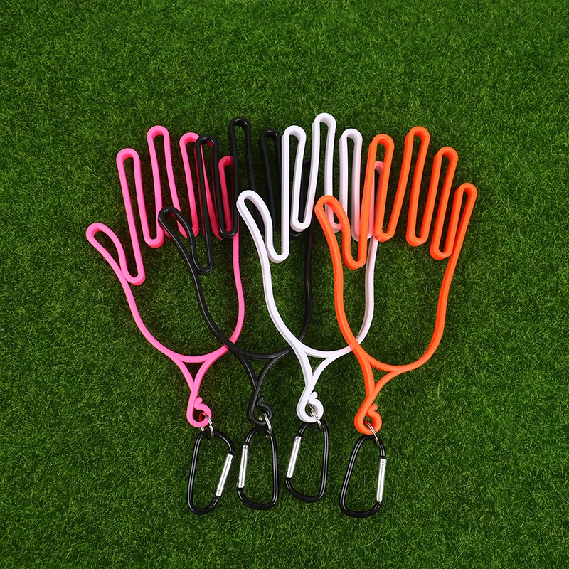 Description Picture 4 of itemwith Key Chain Golf Gloves Supports Gloves Display Stand Golf Accessories Golf Glove Holder Rack Portable Plastic Gloves Hanger