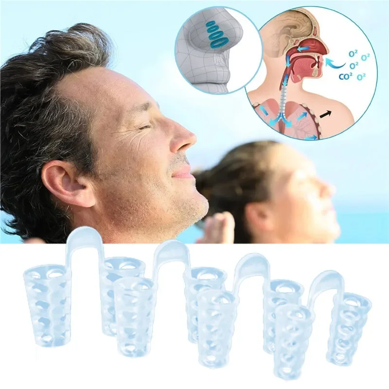 1/2/4/8pcs Anti Snore Apnea Nose Clip Anti-Snoring Breathe Aid Stop Snore Device Sleeping Aid Equipment Stop Snoring 4