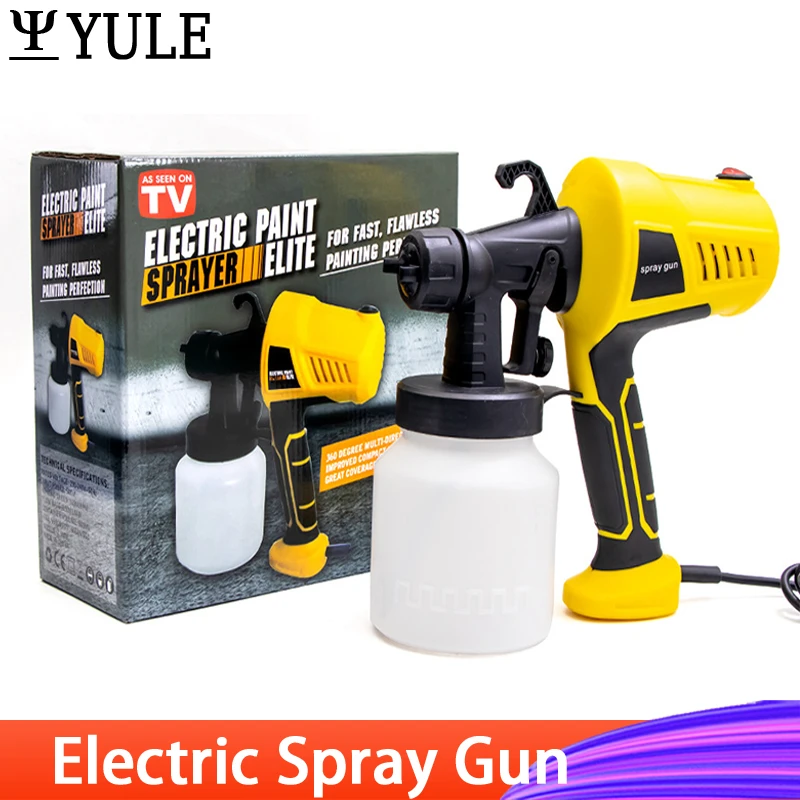 500w Electric Spray Gun Automatic Spray Gun Portable High Pressure