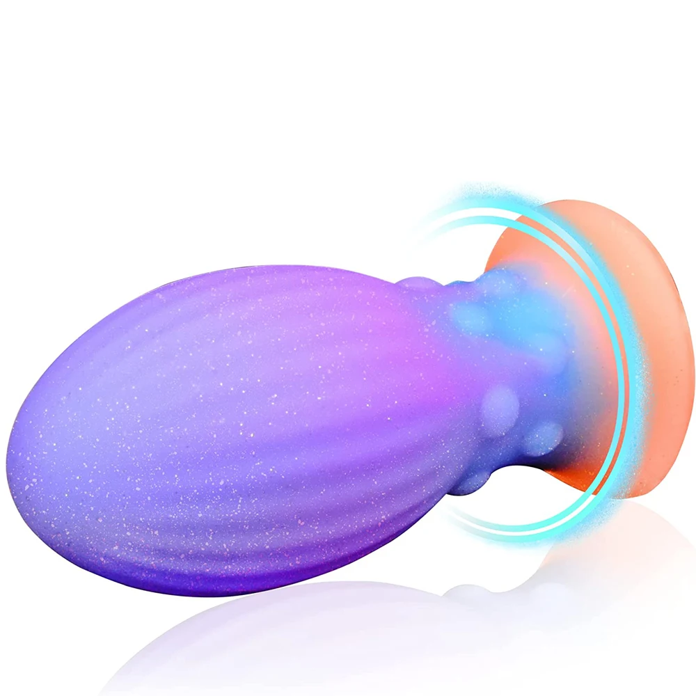 Luminous Anal Plug Dildo, Glowing Buttplug For Women_voghion.com