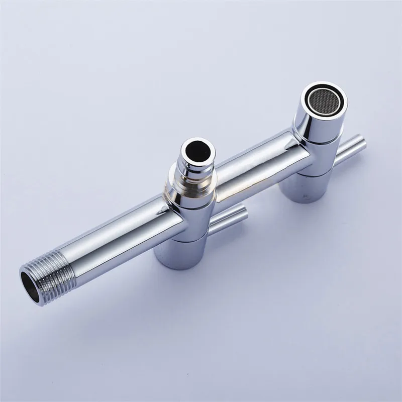 Garden Faucet Brass Double Handle Double Use Bib-cock Faucet Washing Machine Faucet Copper Bibcock Toilet Tap Garden
