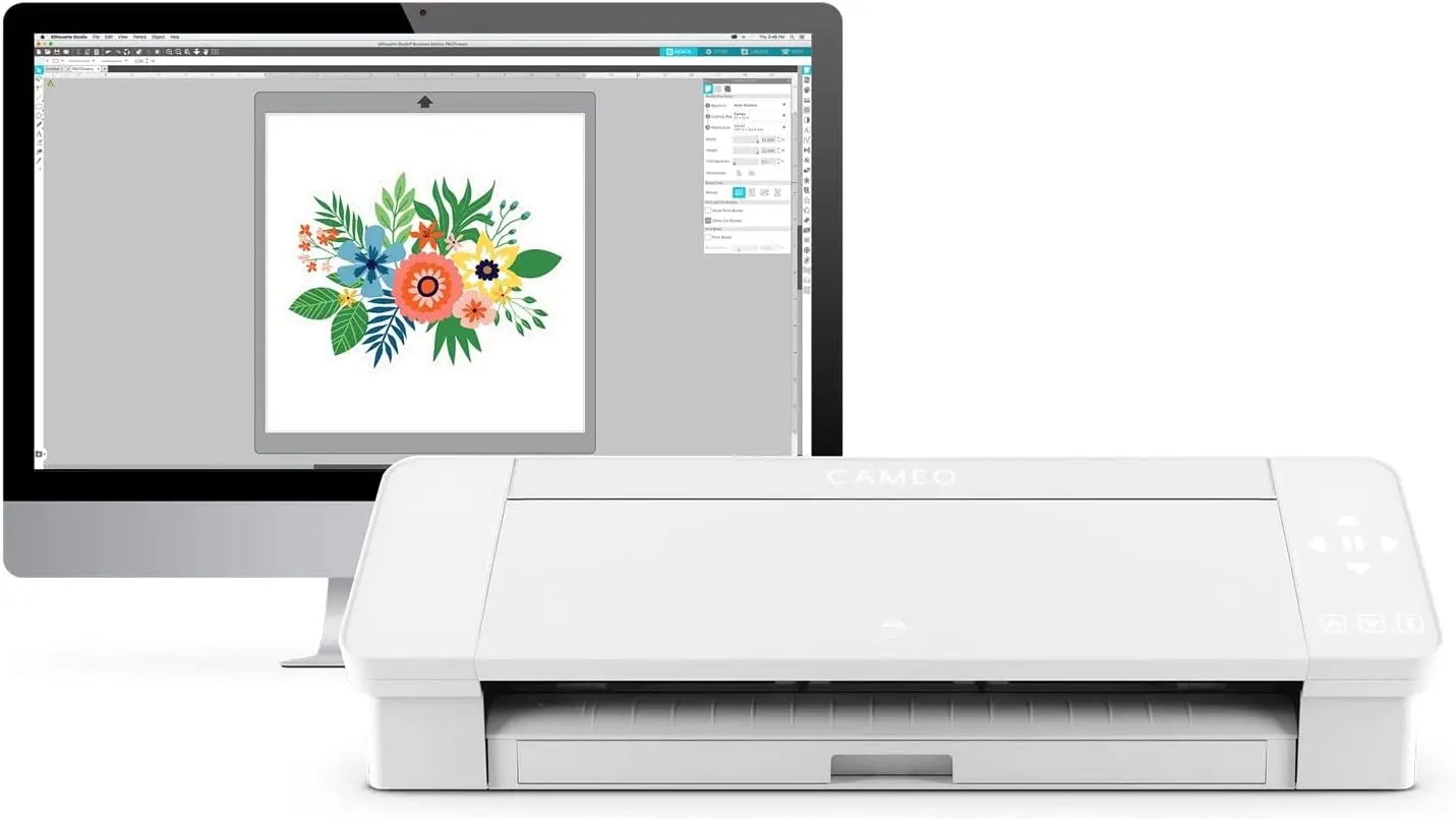 15 Inch Version-15" Cutting Mat, Power cords, Built in Roll Feeder, Silhouette Studio Software