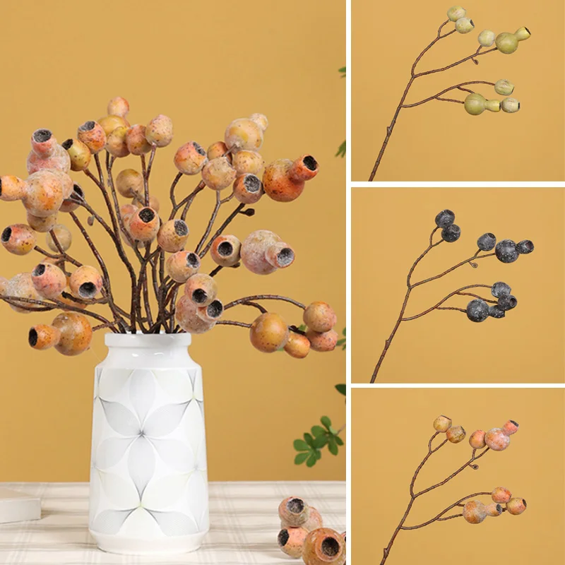 

Christmas Artificial Olive Fruit Bean Branch Berry Simulated Flower Home Decoration Flower Wall Plant Wall Garden Decoration